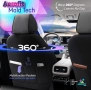 Луксозна тапицерия OTOM текстил с еко кожа CORE Design – Черна със сив шев, снимка 4