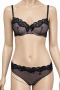 Дамски комплект бельо Hunkemöller с черна дантела – размер L, снимка 1