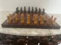 Шах с дървени фигури, снимка 1