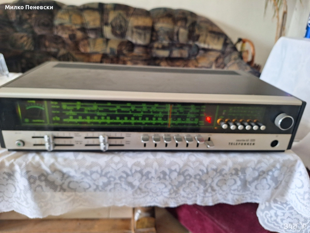 TELEFUNKEN CONCERTINO HI FI 3520 VINTAGE STEREO RECEIVAR.MADE IN WEST GERMANI., снимка 1