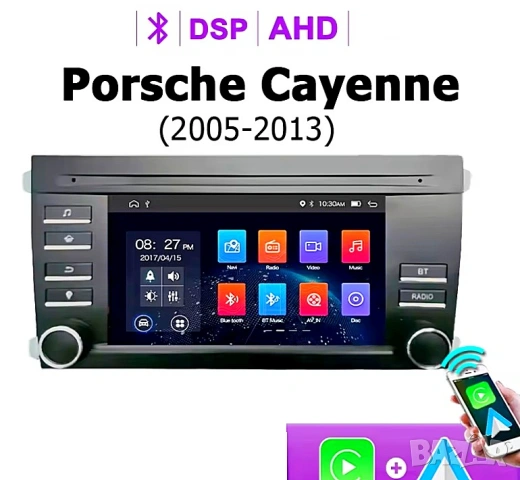 Мултимедия, Двоен дин, за Porsche Cayenne, Андроид, навигация, 2 Дин, плеър, с Android, ПОРШЕ КАЙЕН