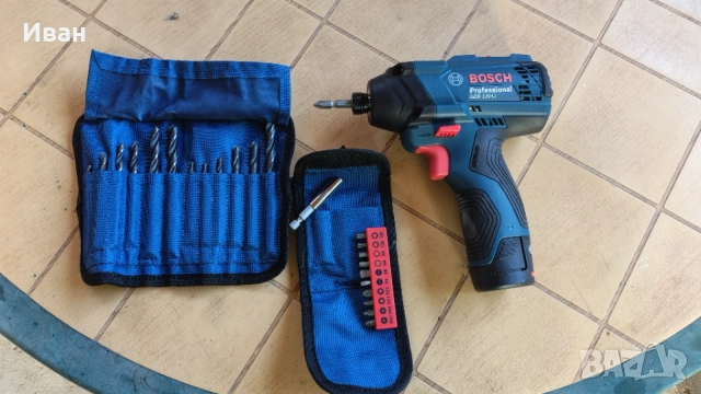 Гайковерт Bosch 12V, 2Ah + падаръци, снимка 6 - Винтоверти - 55229052