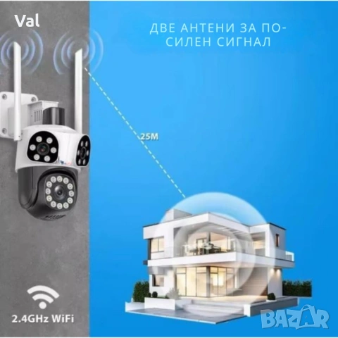 Външна Wi-Fi камера Lylu 12MP с интелигентно управление и нощно виждане, снимка 3 - IP камери - 55167865