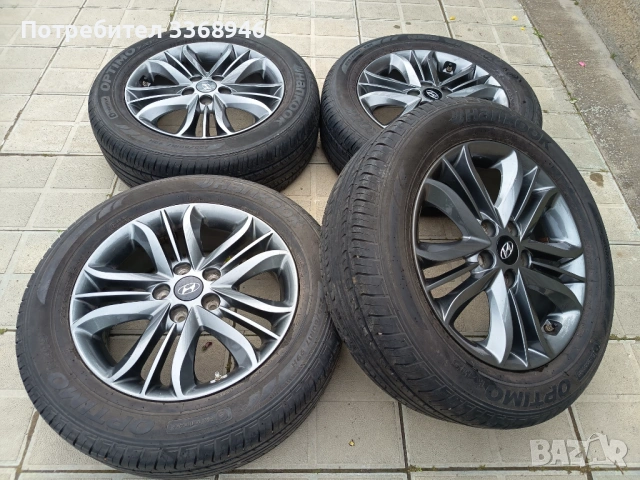 Джанти Hyundai ix35 Tucson 17" 5x114,3 Kia Хюндай Киа 5х114.3 с гуми 225/60/17, снимка 6 - Гуми и джанти - 54638715