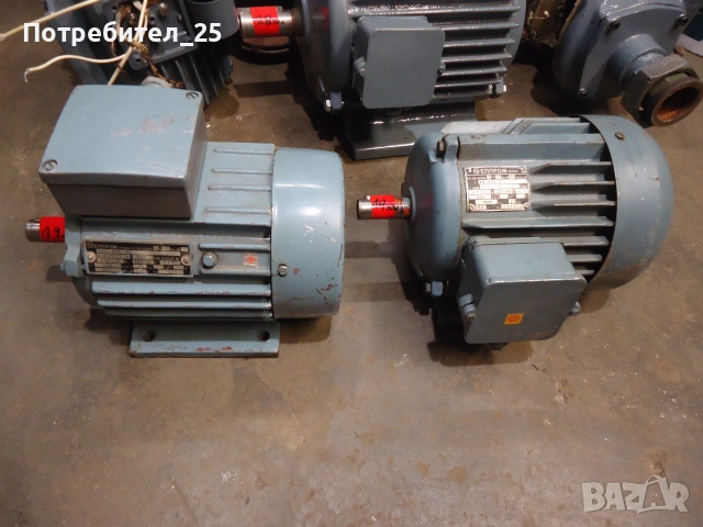 Трифазни ел. мотори 0,55 KW - 1400 об/мин., снимка 8 - Електродвигатели - 55074258