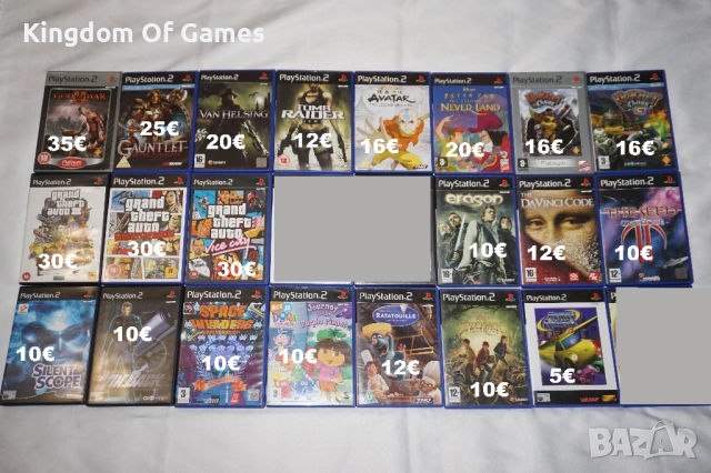 Игри за PS2 God of War 2/Gauntlet/Van Helsing/GTA Liberty City Stories/Avatar/Tomb Raider Underworld