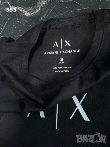 НОВА Дамска тениска Armani Exchange, S и М размери, снимка 3 - Тениски - 54782531