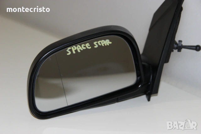 Ляво механично огледало Mitsubishi Space Star (1998-2005г.) Мицубиши Спейс Стар ⚫Цвят: Черен, снимка 2 - Части - 54375507