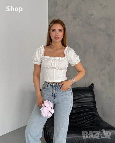 Дамска къса блуза , снимка 5 - Тениски - 54876111
