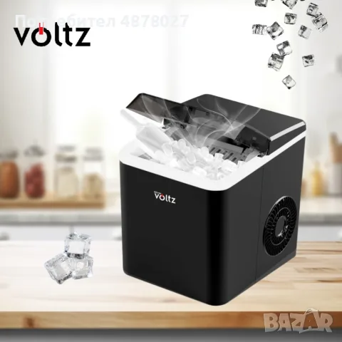 Ледогенератор Oliver Voltz ,  100W, черен, 10кг/24ч./1.3L, снимка 2 - Други стоки за дома - 55594448