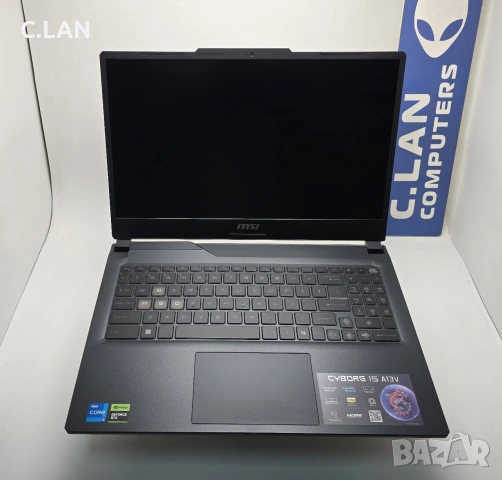 MSI Cyborg 15 A13VF i5 13420H/16GB/512SSD/RTX 4060-8GB/FHD/144HZ/Подсветка, снимка 2 - Лаптопи за игри - 55128496