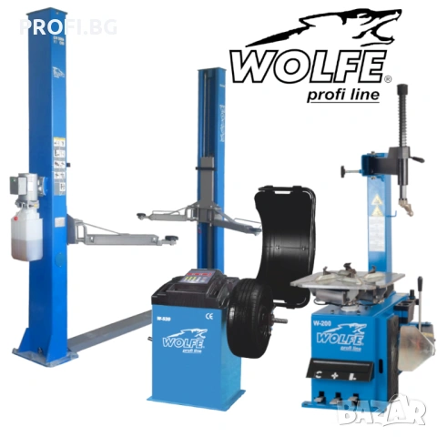 Баланс, монтаж демонтаж машина и подемник 4 тона WOLFE Premium line
