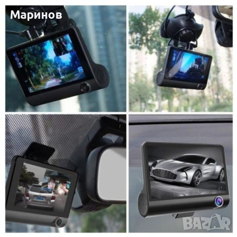 Видеорегистратор Amio с 2 камери FUll HD VIDEO CAR DVR + Камера за задно , снимка 5 - Навигация за кола - 54312608