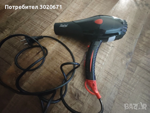 Сешоар работещ само на студена струя въздух 