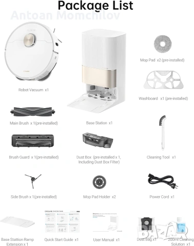 Прахосмукачка робот Dreame X40 Ultra 12000Pa с моп, снимка 9 - Прахосмукачки - 54964660