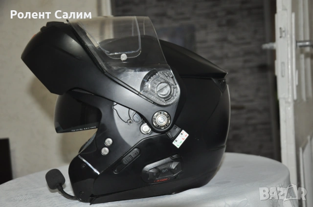 Модуларна каска Nolan N90-2 с вградена N-Com B601S – Размер XL, снимка 3 - Аксесоари и консумативи - 54371141