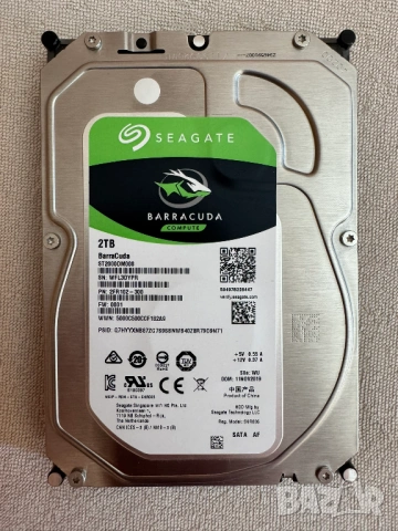 Твърд диск 2TB Seagate Barracuda ST2000DM008, снимка 2 - Твърди дискове - 54693196