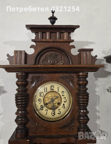 Стар немски стенен часовник, снимка 4 - Антикварни и старинни предмети - 54134373