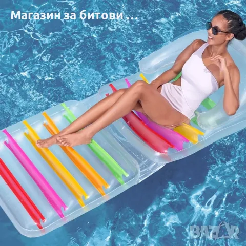 Надуваем матрак шезлонг 2в1, снимка 2 - Надуваеми легла - 55357813