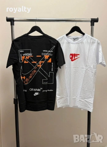 Off-white Нови Мъжки Тениски Два Цвята , снимка 2 - Тениски - 54054339