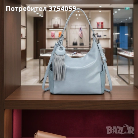 Дамска чанта с висулка и странични джобове в 7 цвята — стилна, вместителна и практична, снимка 5 - Чанти - 55184589