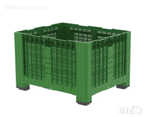 Пластмасов бокс палет Big Box PG 785B – 690 л, 1200 × 1000 мм