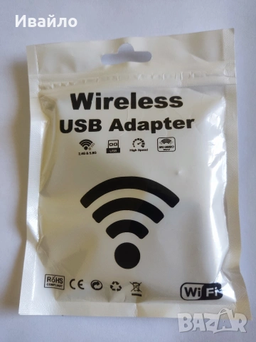 USB безжичен адаптер 2,4-5Ghz, 600mbps, снимка 3 - Мрежови адаптери - 54751144