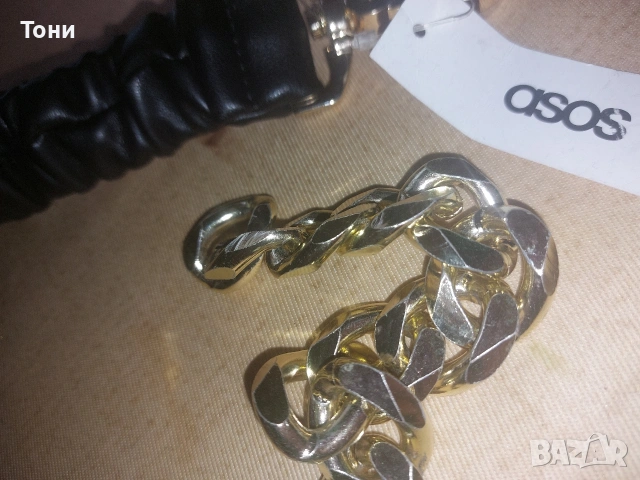 ASOS Оригинал Нов Дамски Кожен Колан с Етикет XXS, снимка 5 - Колани - 55153918