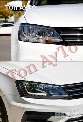 Стъкла Капаци Фар Джета Volkswagen Jetta Sagitar МК6 2011-2018 Pre-Facelift & Facelift , снимка 4 - Аксесоари и консумативи - 55464028
