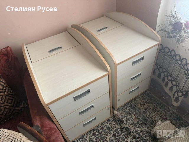 2304 2 броя шкафчета с по 3 чекмеджета  цена 100 евро  ОБЩО - истинска здрава и тежка МДФ плоскост ,, снимка 5 - Шкафове - 54295688