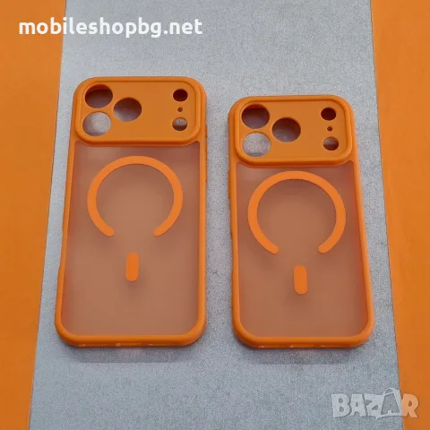 iPhone 17 Pro Max /iPhone 17 Pro оранжев гръб MagSafe матов, снимка 2 - Калъфи, кейсове - 55516968