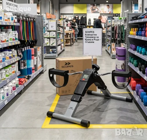 Велоергометър BodySpin Core с LCD дисплей и регулируемо съпротивление – за ръце и крака