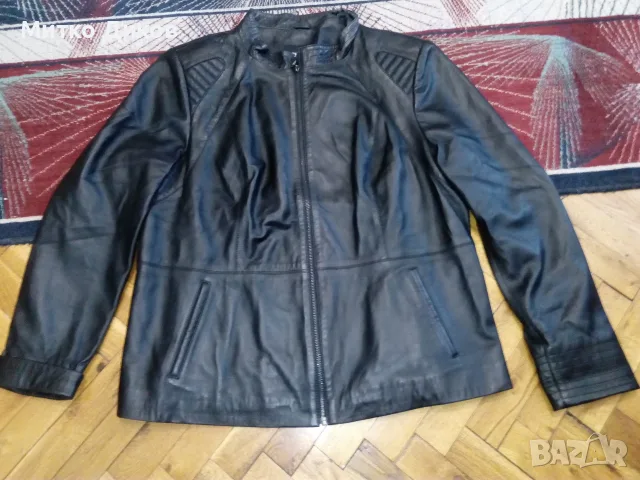 Bistrol Leather женско яке рокерско марково като ново естествена кожа размер реален Л