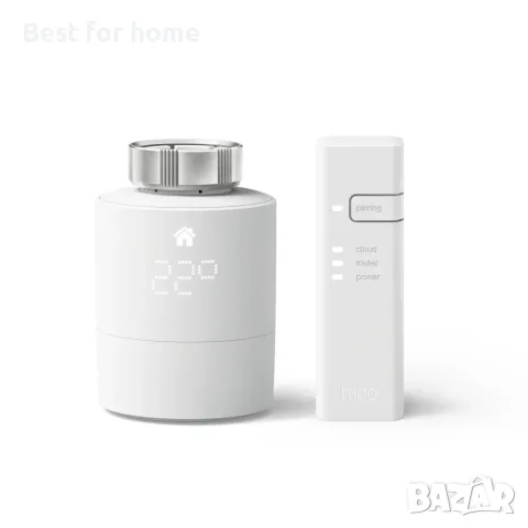  tado°-Интелигентен термостат за радиатор с 6 адаптора за радиатори съвместим с Alexa, Siri, Go