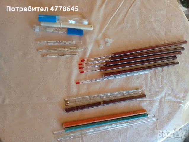 живачни и спиртови термометри GDR.
