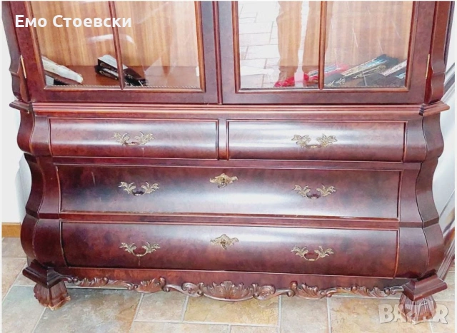 Витрина в стил Чипъндейл, снимка 6 - Секции и витрини - 55186848