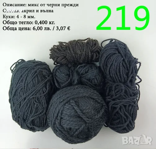Евтини прежди в малки количества - нови и остатъци , снимка 8 - Други - 52029790