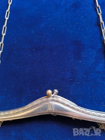 вносно посребрена част от малка чантичка, снимка 2 - Антикварни и старинни предмети - 49846549