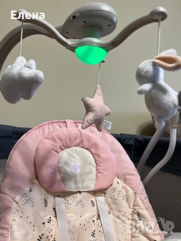 Люлка за бебе Kikka boo 2 в 1, Mia Stella Pink, снимка 9 - Детски люлки - 53975708
