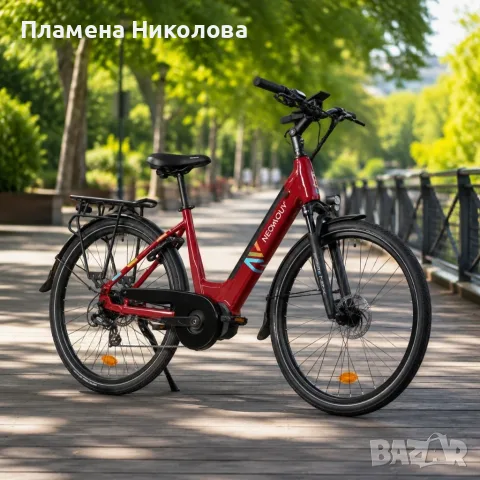 Електрически велосипед 26″ с батерия 522Wh, мотор 250W и пробег до 100 км – алуминиева рамка, 7 скор