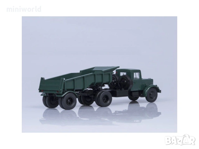 МАЗ 200В с полу-ремарке 5232В - мащаб 1:43 на Авто История моделът е нов в кутия, снимка 2 - Колекции - 54697557