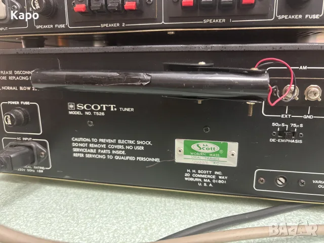 SCOTT A426, SCOTT T526, снимка 10 - Ресийвъри, усилватели, смесителни пултове - 55320916