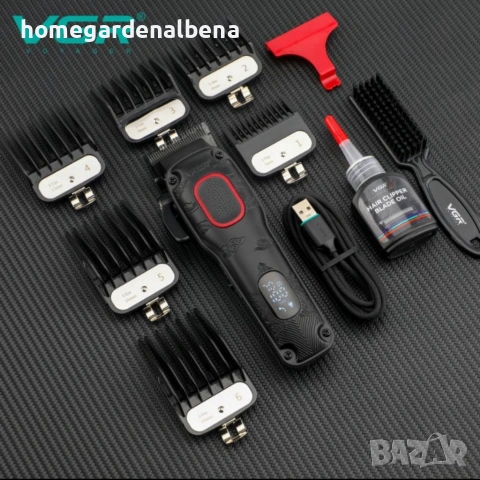 Професионална машинка за подстригване VGR V-016 – Метален корпус, BLDC мотор