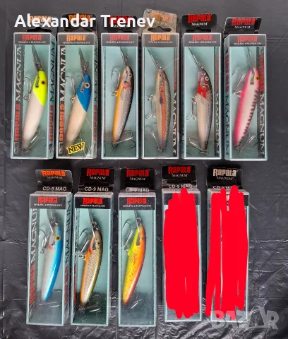 Воблери Rapala CDMAG-7,9,11,14,18, снимка 4 - Екипировка - 54168692