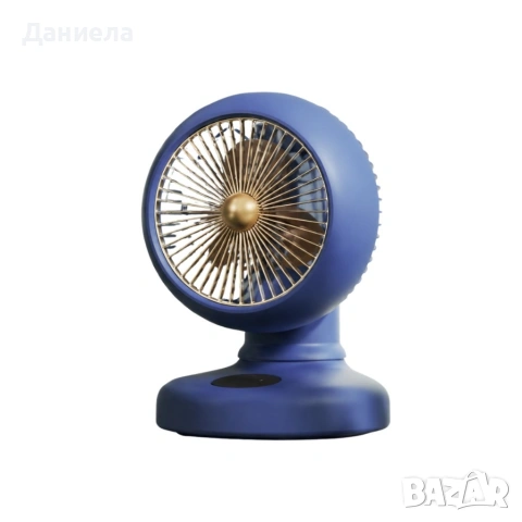 Дигитален вентилатор за циркулация на въздуха 360° – Компактен настолен охладител с LED дисплей, снимка 5 - Вентилатори - 54695351