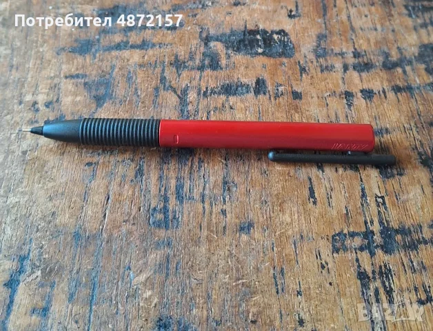механичен молив Лами Lamy Tipo 0.7 мм графит червен рядък модел, снимка 3 - Ученически пособия, канцеларски материали - 55577018