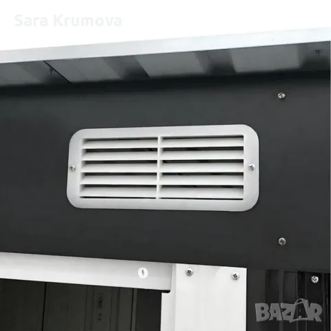 Метална градинска къща за инструменти с вентилация и заключване - 277 × 299 × 192 см, снимка 5 - Градински мебели, декорация  - 55695307
