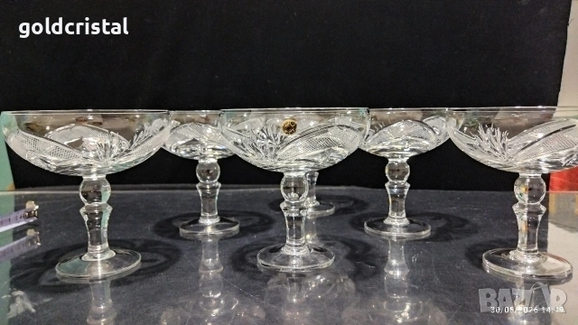 кристални чаши Рамона , снимка 9 - Антикварни и старинни предмети - 26751575