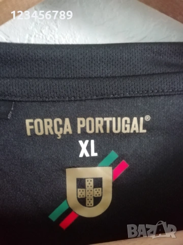 Forca Portugal Португалия оригинална нова черна тениска фланелка XL , снимка 5 - Тениски - 53156479