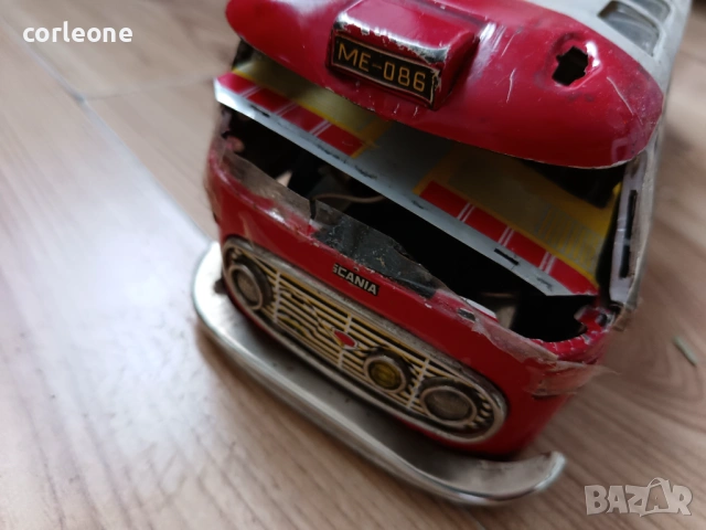 Ламаринена СОЦ играчка Автобус задвижване и светлини, снимка 3 - Колекции - 50549184